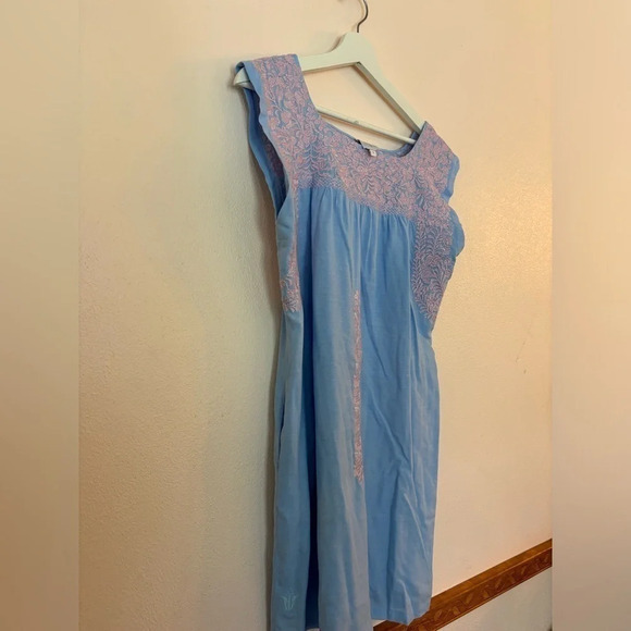 J. MARIE Women's Madison Dress Size Small Pink and Blue - Picture 5 of 9